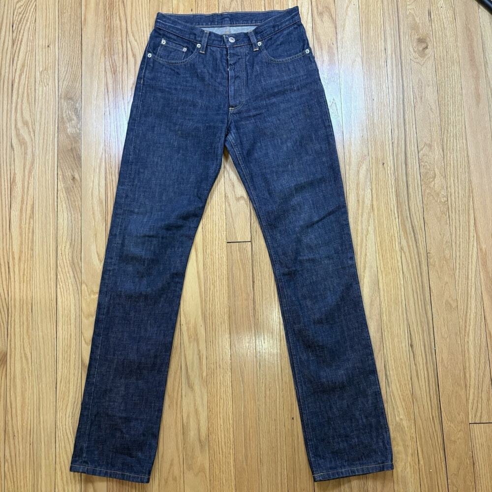 Helmut Lang Men's Size 28x33 Classic Denim Italian Cut Button Fly Made in Italy